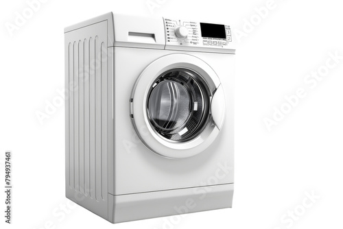 Washing Machine Laundry Equipment on Transparent Background
