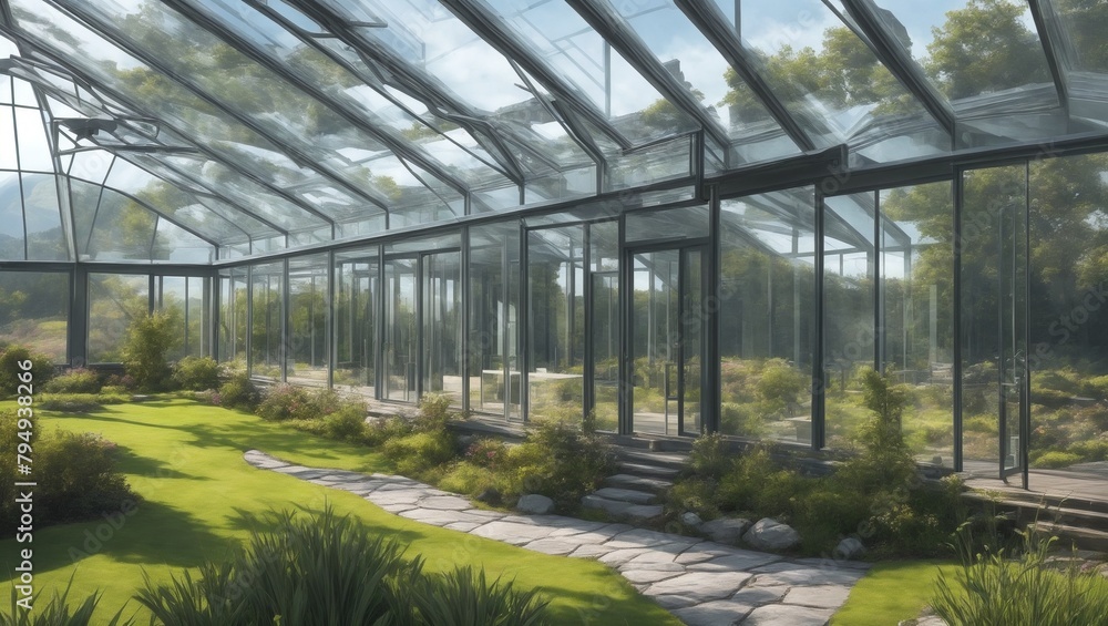 greenhouse with plants Generated Ai greenhouse with plants Generated Ai
