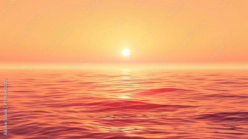 Sunset at sea wallpaper