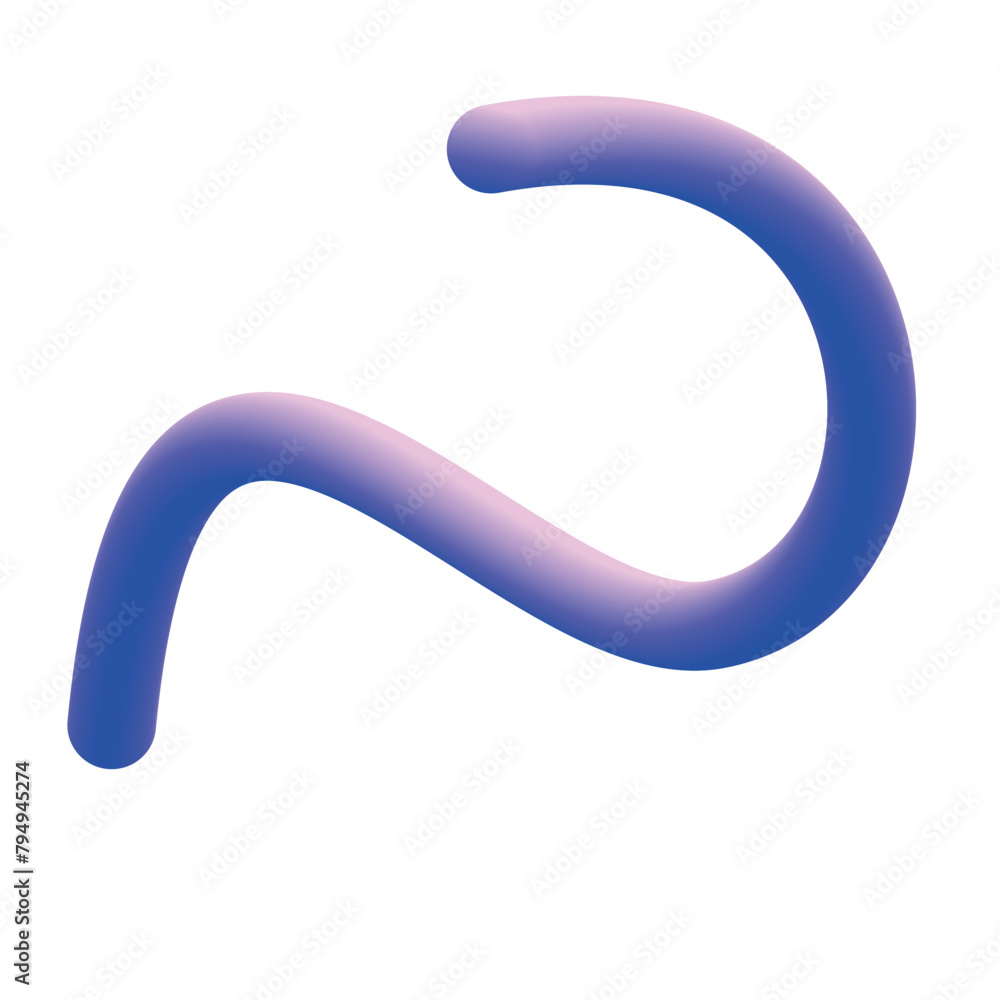 ligne 3D mauve ligne 3D mauve