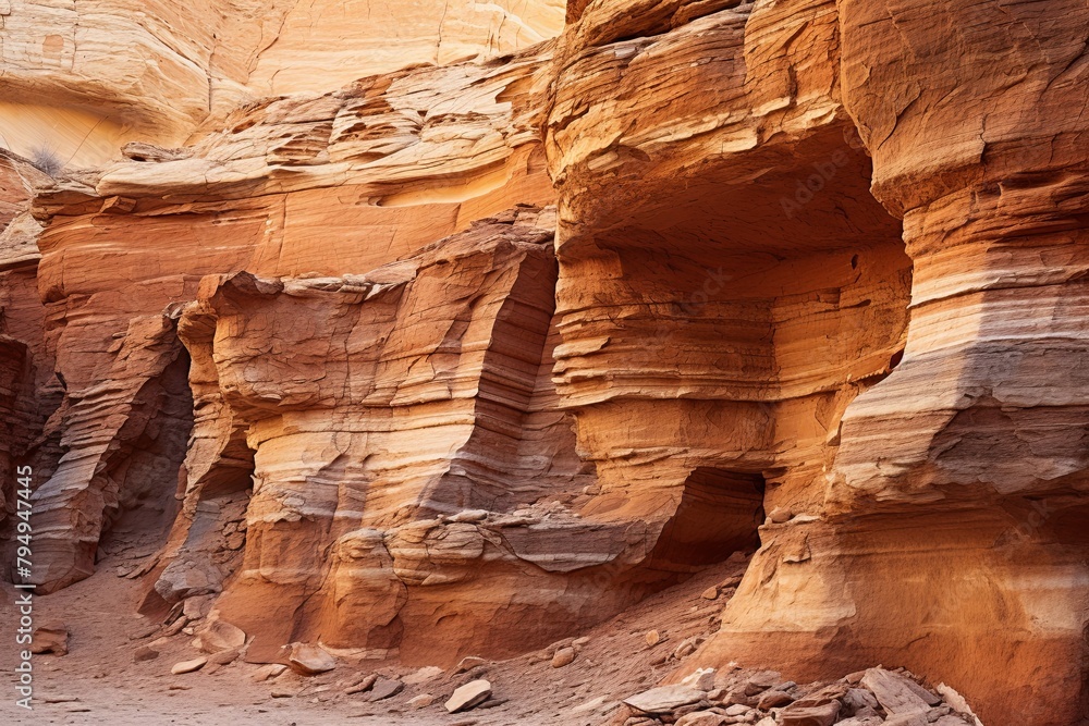 Ancient Canyon Rock Gradients: Mesmerizing Desert Formations