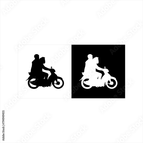 llustration vector graphic of motorist icon photo