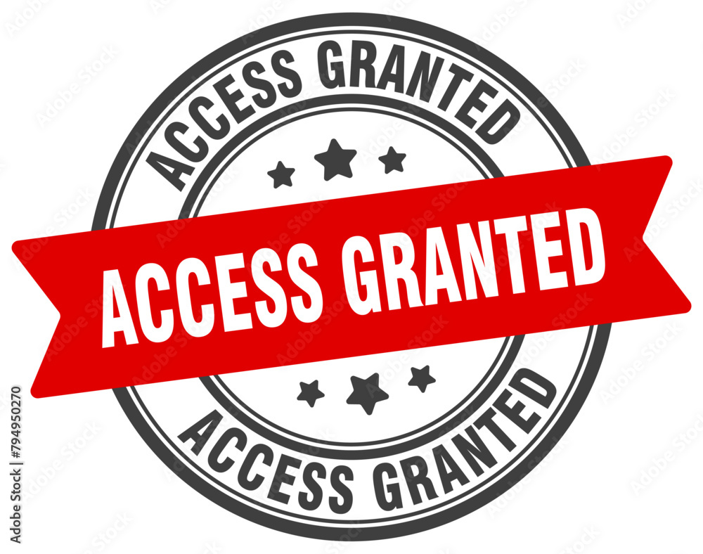access granted stamp. access granted label on transparent background. round sign access granted stamp. access granted label on transparent background. round sign