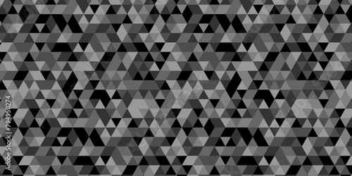 Abstract background made of triangles. Mosaic pattern, tile geometric cube white and gray vector wallpaper.	