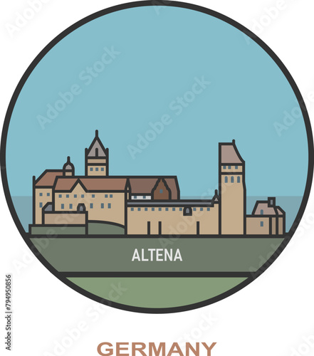 Altena. Cities and towns in Germany