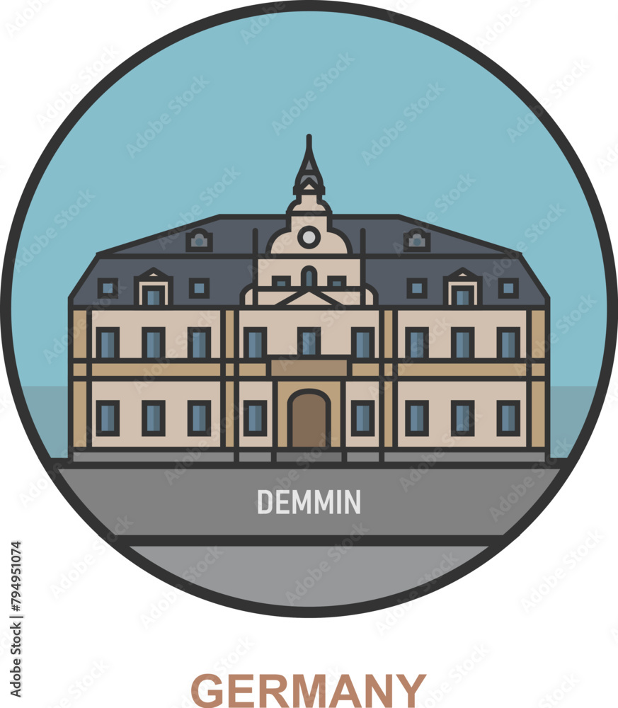 Demmin. Cities and towns in Germany