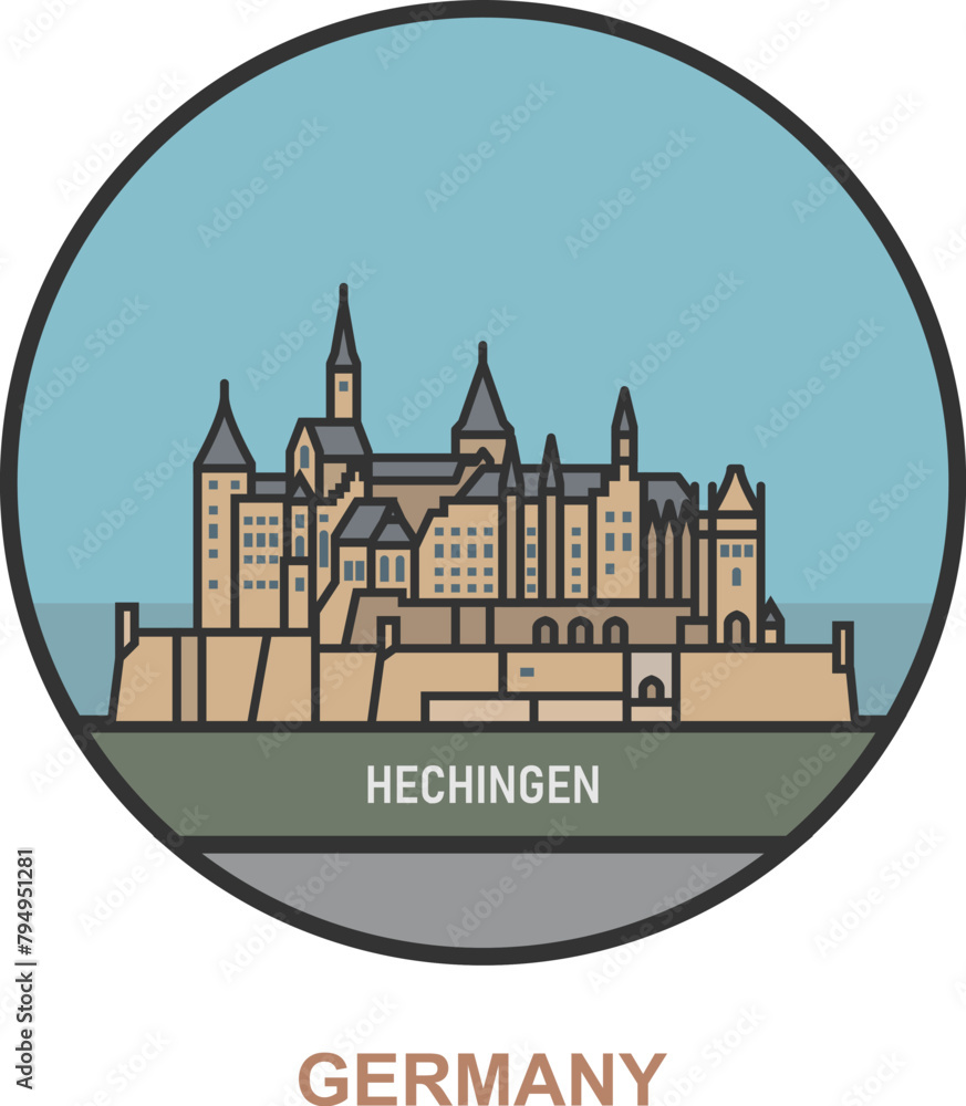 Obraz premium Hechingen. Cities and towns in Germany