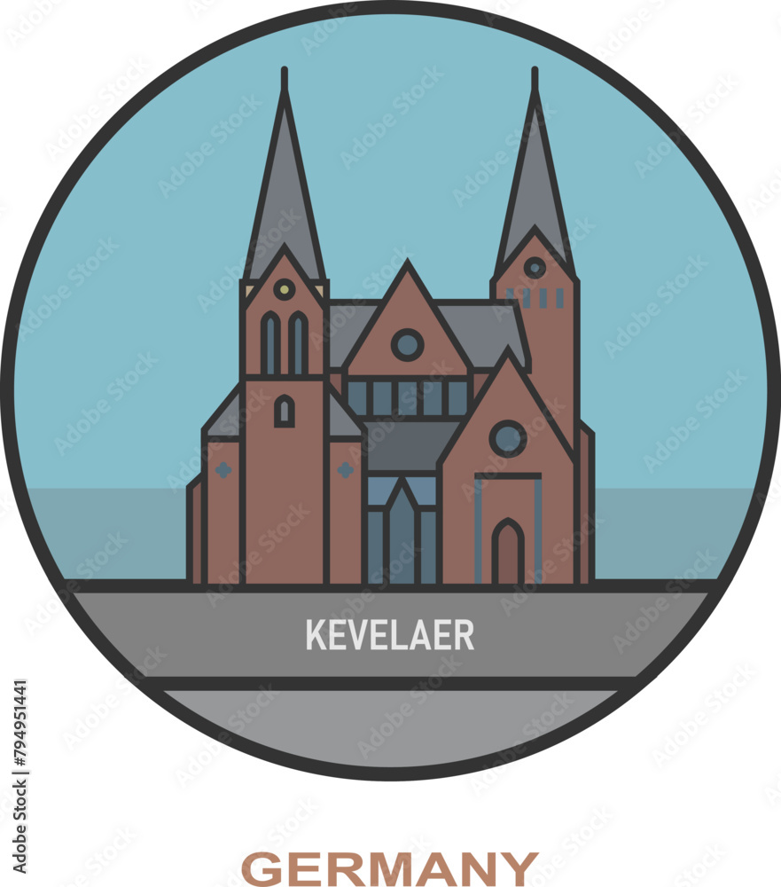 Kevelaer. Cities and towns in Germany