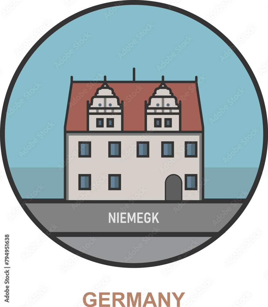 Niemegk. Cities and towns in Germany