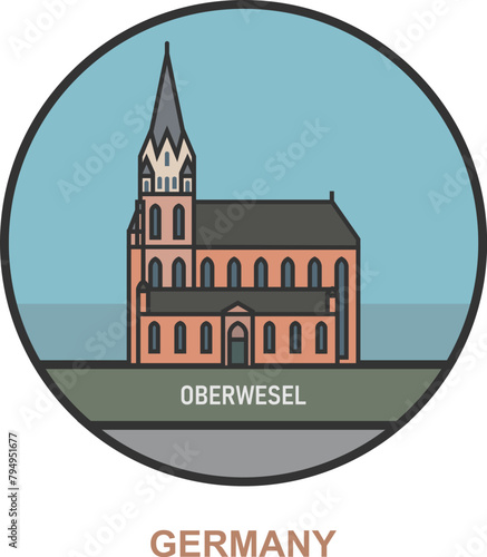 Oberwesel. Cities and towns in Germany