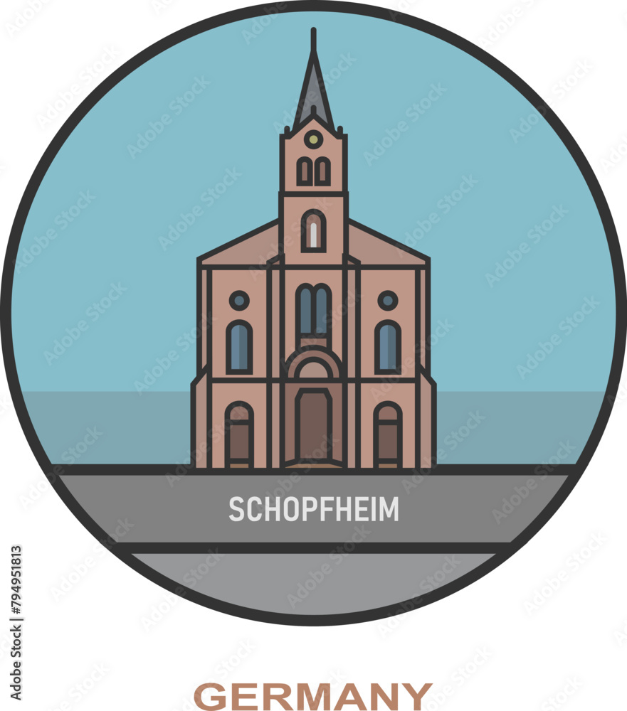 Schopfheim. Cities and towns in Germany