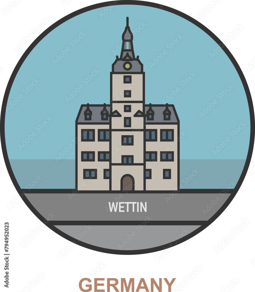 Wettin. Cities and towns in Germany Wettin. Cities and towns in Germany