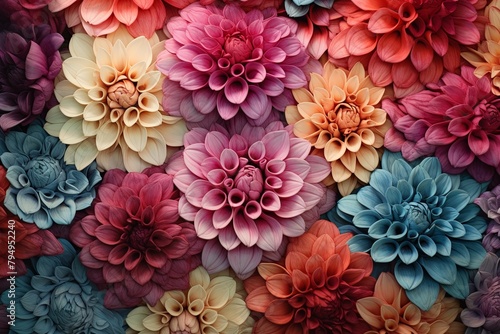 Blooming Garden Gradient Inspirations: Radiant Nature Colors Harmony