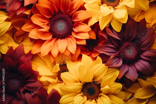 Warm Sunflower Palette: Blooming Garden Gradient Inspirations