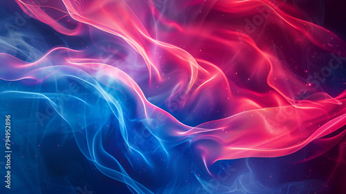 Musical sound waves , Abstract futuristic neon wave background ,Colorful music wallpaper ,abstract red and blue waves on black background
