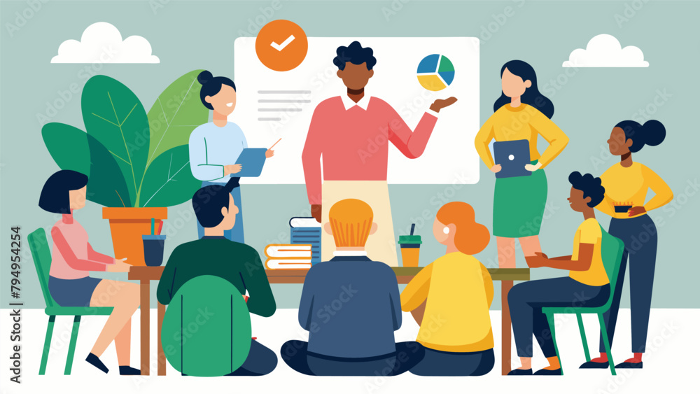 A classroom full of individuals from various backgrounds and income levels discuss the benefits of creating an emergency fund and how to do so A classroom full of individuals from various backgrounds and income levels discuss the benefits of creating an emergency fund and how to do so