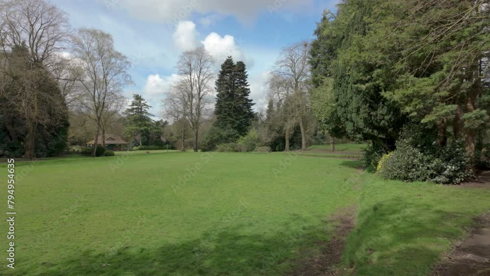 Establishing shot of Longton Park, Stoke-Trent Establishing shot of Longton Park, Stoke-Trent