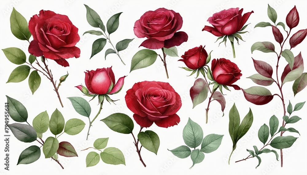 Romantic Botanical Blooms: A Vintage Floral Collection