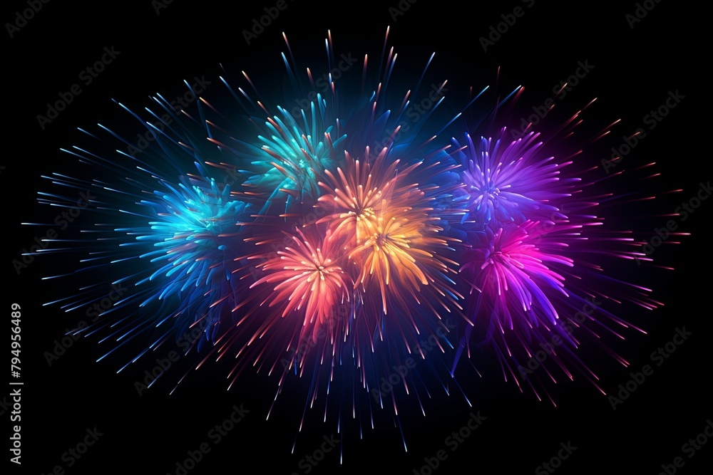 Dazzling Firework Gradient Explosions: Explosive Gradient Artistry Dazzling Firework Gradient Explosions: Explosive Gradient Artistry