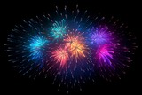 Dazzling Firework Gradient Explosions: Explosive Gradient Artistry