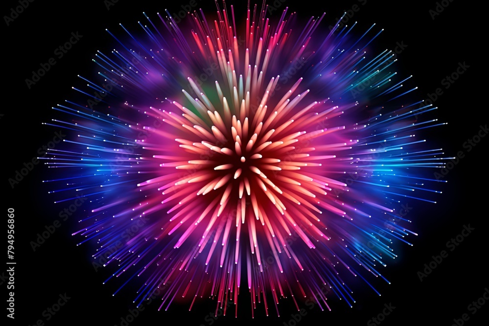 Dazzling Firework Gradient Explosions: Pyrotechnic Artistry Dazzling Firework Gradient Explosions: Pyrotechnic Artistry