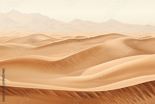 Desert Sand Dune Gradients: Majestic Scenery of Arid Landscapes