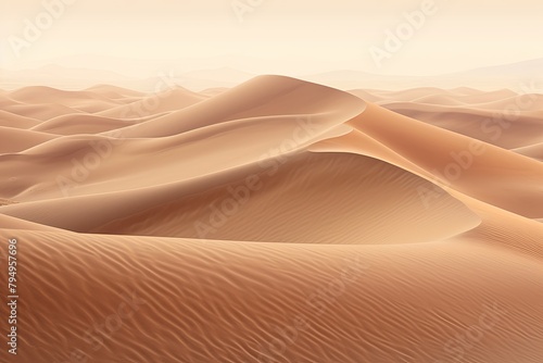 Soft Brown Spectrum: Desert Sand Dune Gradients