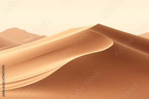 Desert Sand Dune Gradients: Serene Sandy Landscape Palette