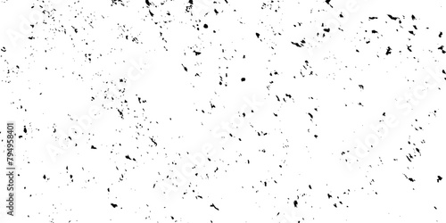 Black and white Dust overlay distress grungy effect paint. Black and white grunge seamless texture. Dust and scratches grain texture on white and black background. 