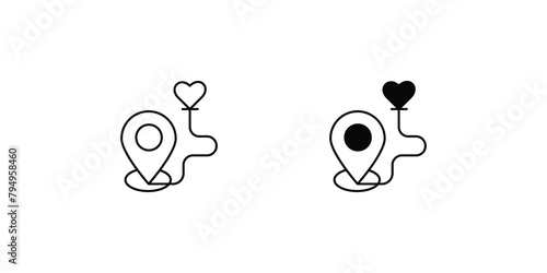 wedding location icon with white background vector stock illustration
