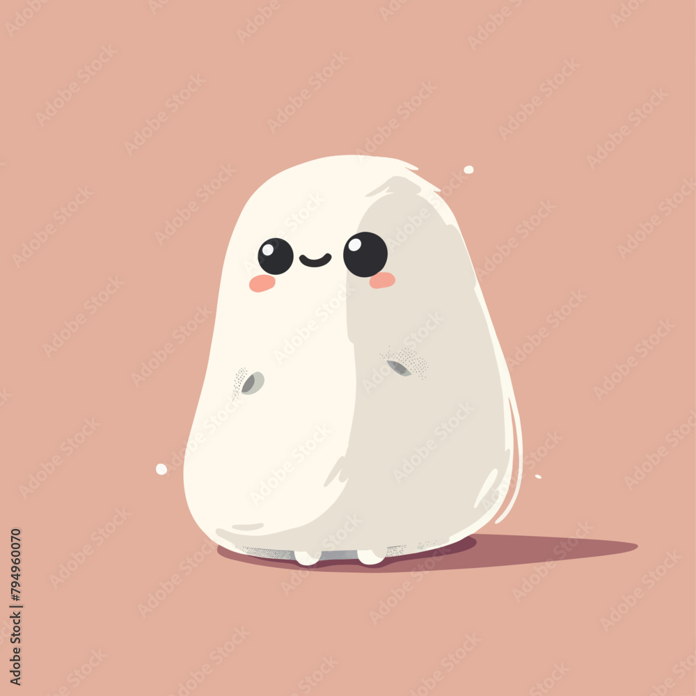 A cartoon character with a big smile on its face. The character is white and has a funny expression A cartoon character with a big smile on its face. The character is white and has a funny expression