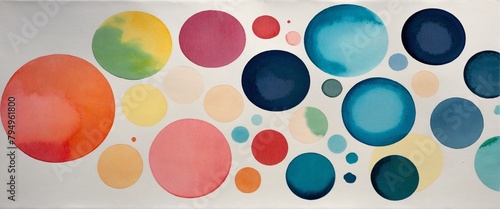 Abstract Watercolor Design Palette