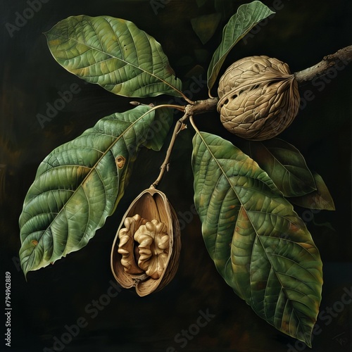 walnut on a branch