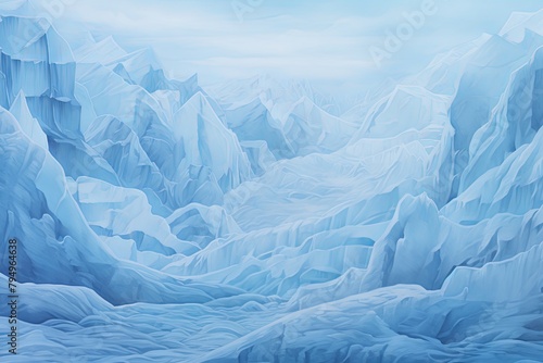 Glacial Ice Cool Gradients: Frozen Tundra Landscapes Nova