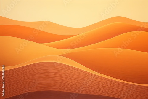 Golden Desert Sand Heat Waves  Mesmerizing Gradient Artwork