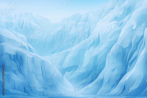 Wallpaper Mural Icy Glacier Gradient Effects: Polar Ice Gradients Unveiled Torontodigital.ca