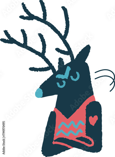 Angry deer