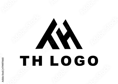 letter th logo, design, Vector, illustration, creative icon, template