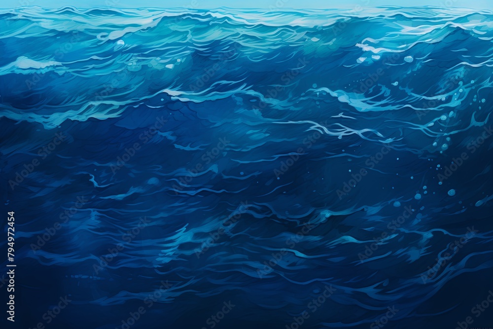 Deepwater Blue Spectrum: Oceanic Gradient Layers at Depths