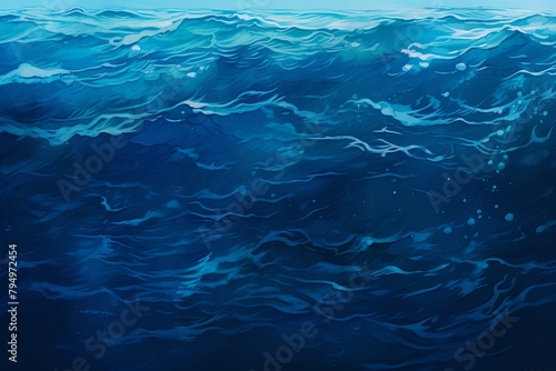 Deepwater Blue Spectrum: Oceanic Gradient Layers at Depths