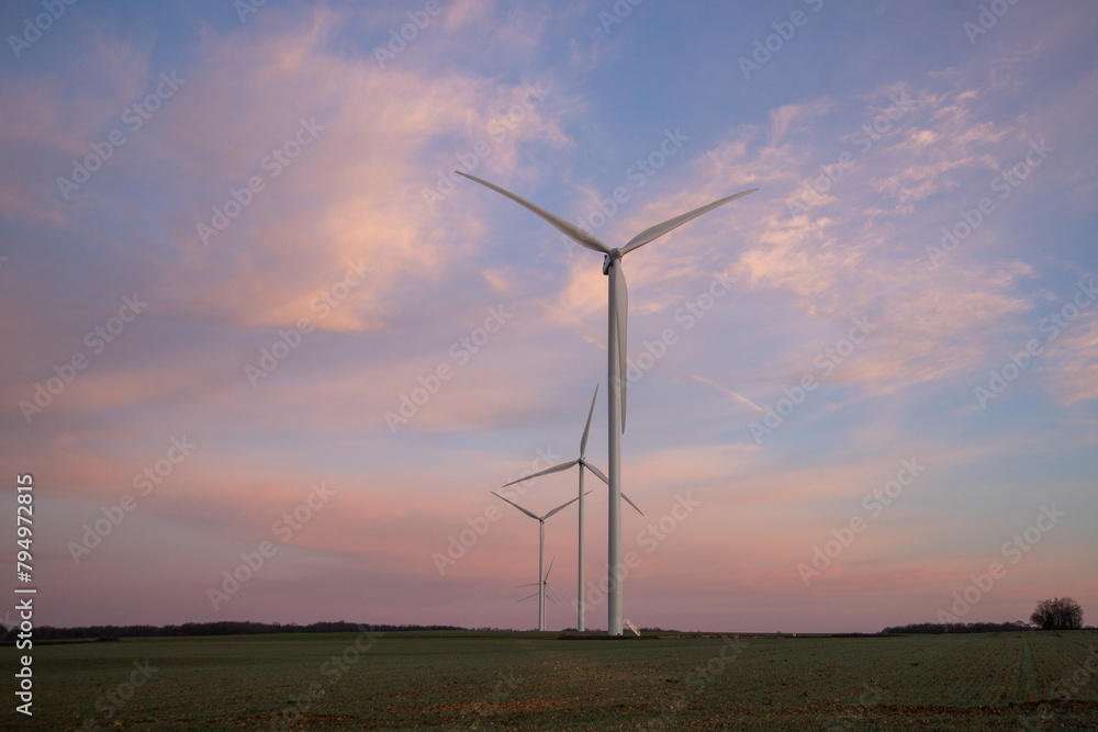 Obraz premium éoliennes charente
