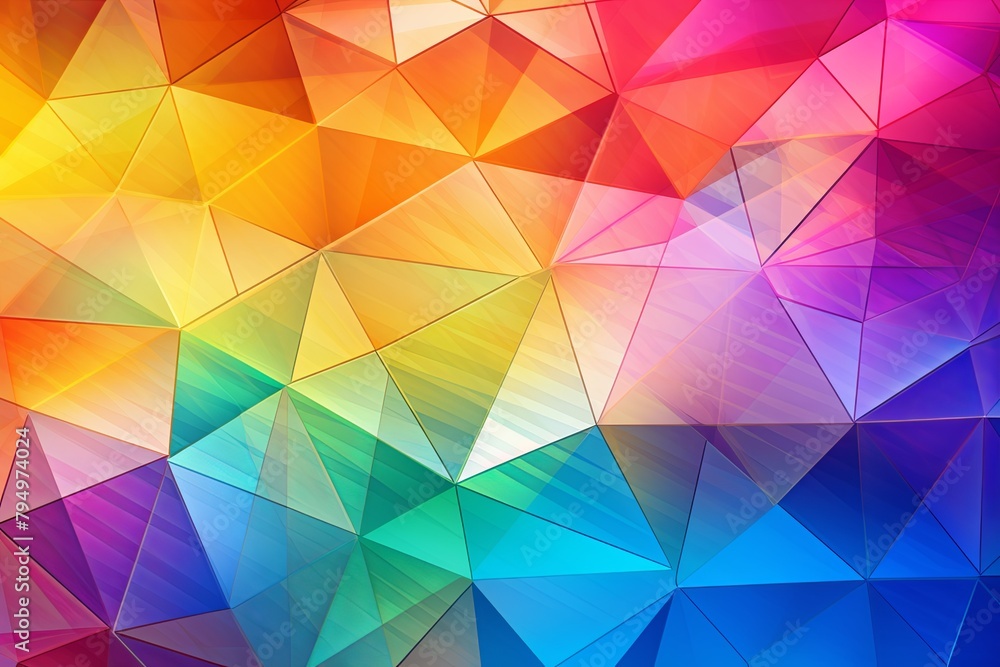 Prism Light Spectrum Backgrounds: Colorful Refraction Patterns Bursting Brilliance