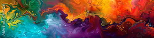 A mesmerizing symphony of color unfolds, painting a picture of boundless creativity and artistic expression.