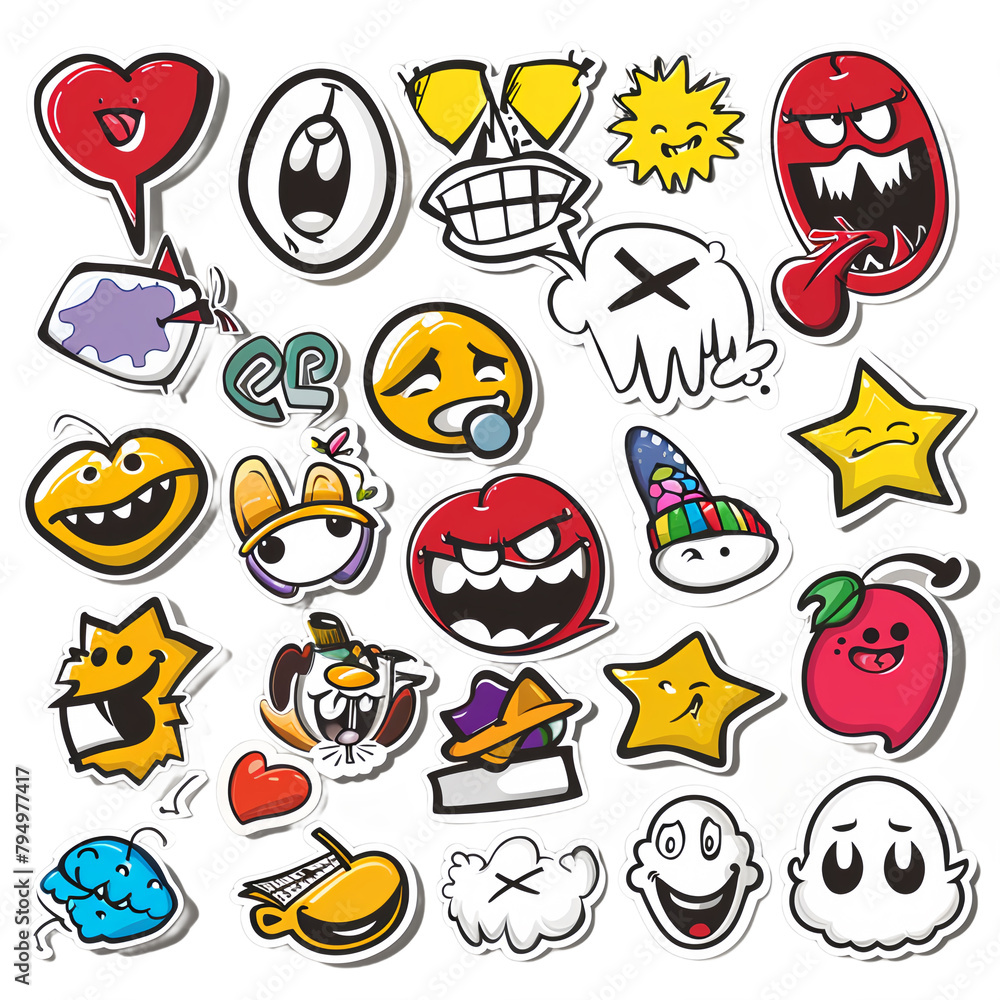 set of funny monsters set of funny monsters