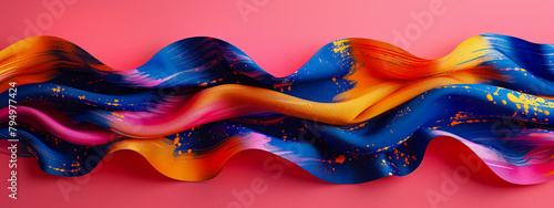 Flowing colors and patterns in a modern abstract design with a dynamic feel