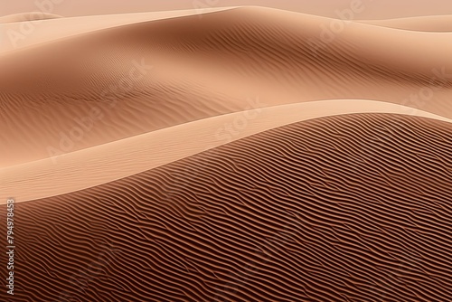 Sahara Sand Dune Gradients: Endless Patterns Unveiled © Michael