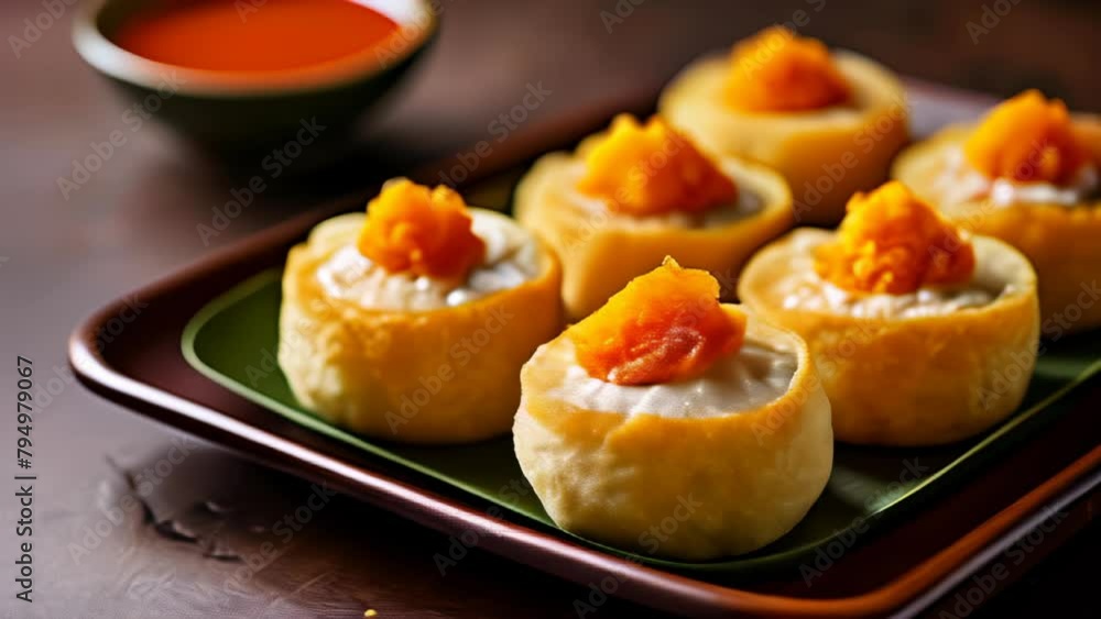 Delicious appetizers ready to be savored Delicious appetizers ready to be savored