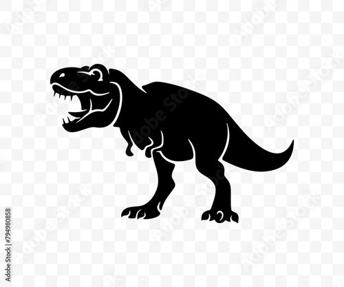 Tyrannosaurus rex and dinosaur, prehistoric animal, graphic design. Tyrannosauridae, tyrannosaur, animal and nature, vector design and illustration