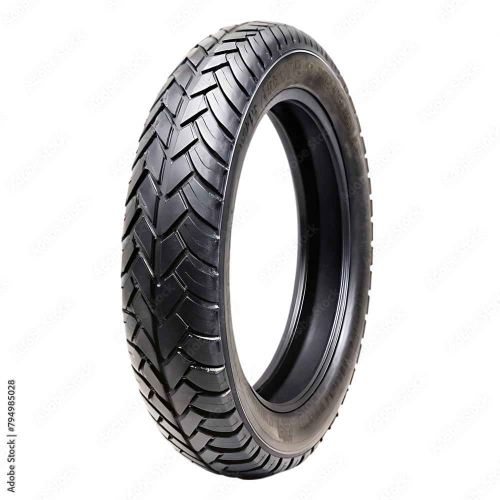 tires stacked up isolated on transparent background