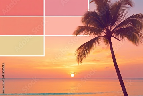 Tropical Sunrise Color Palettes  Radiant Beach Dawn Chromatics